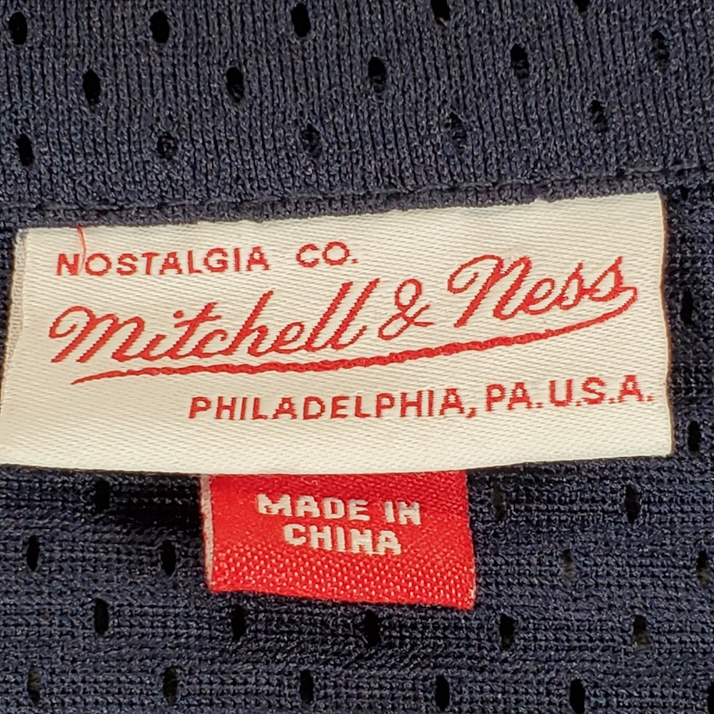 Mitchell & Ness Cleveland Cavaliers Jersey Mens Medium Navy Mesh Baseball NBA - Picture 3 of 8
